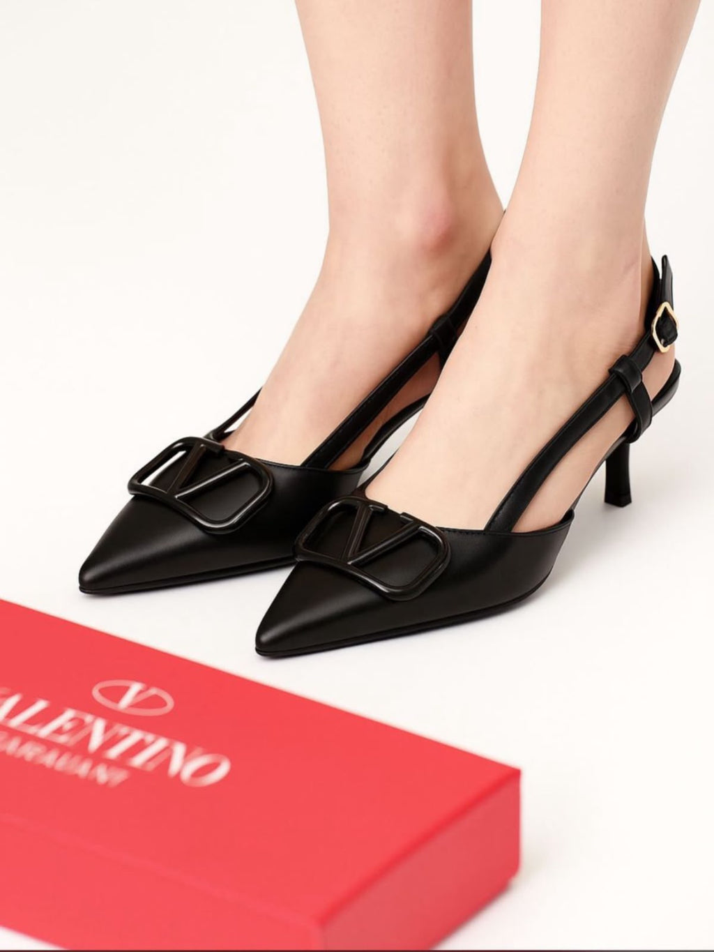 Premium V Style Slingback Heels