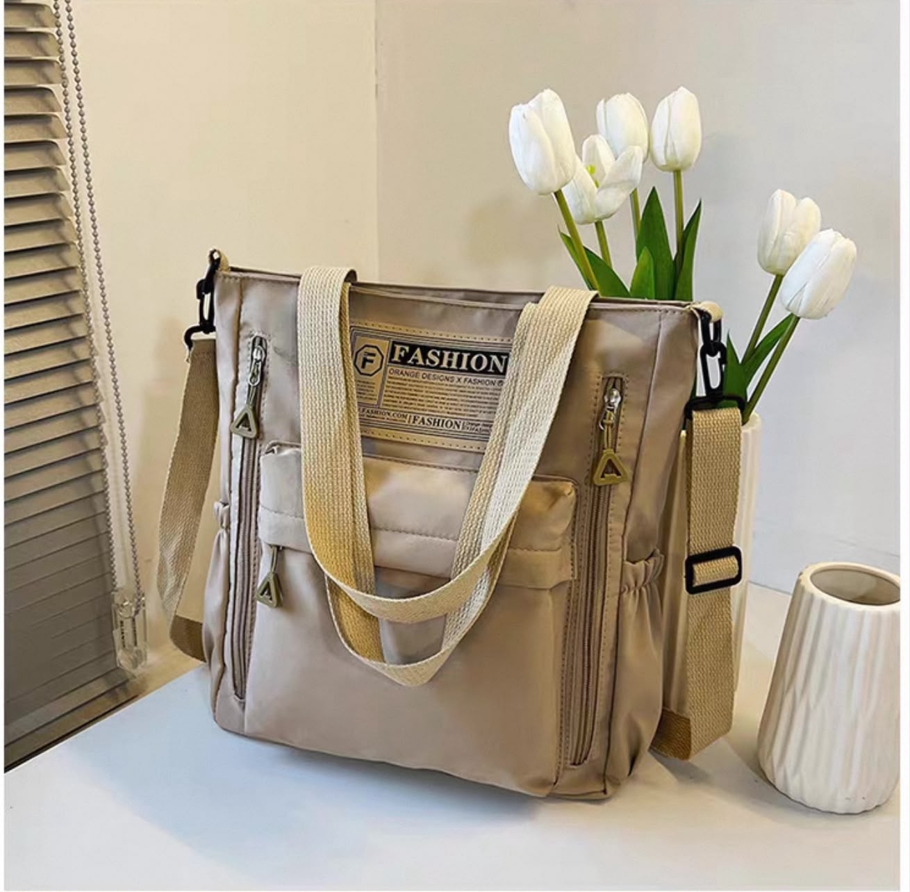 Premium Multi-Pocket Tote Bag