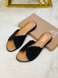 Premium Z Style Pearl Flat Slipper