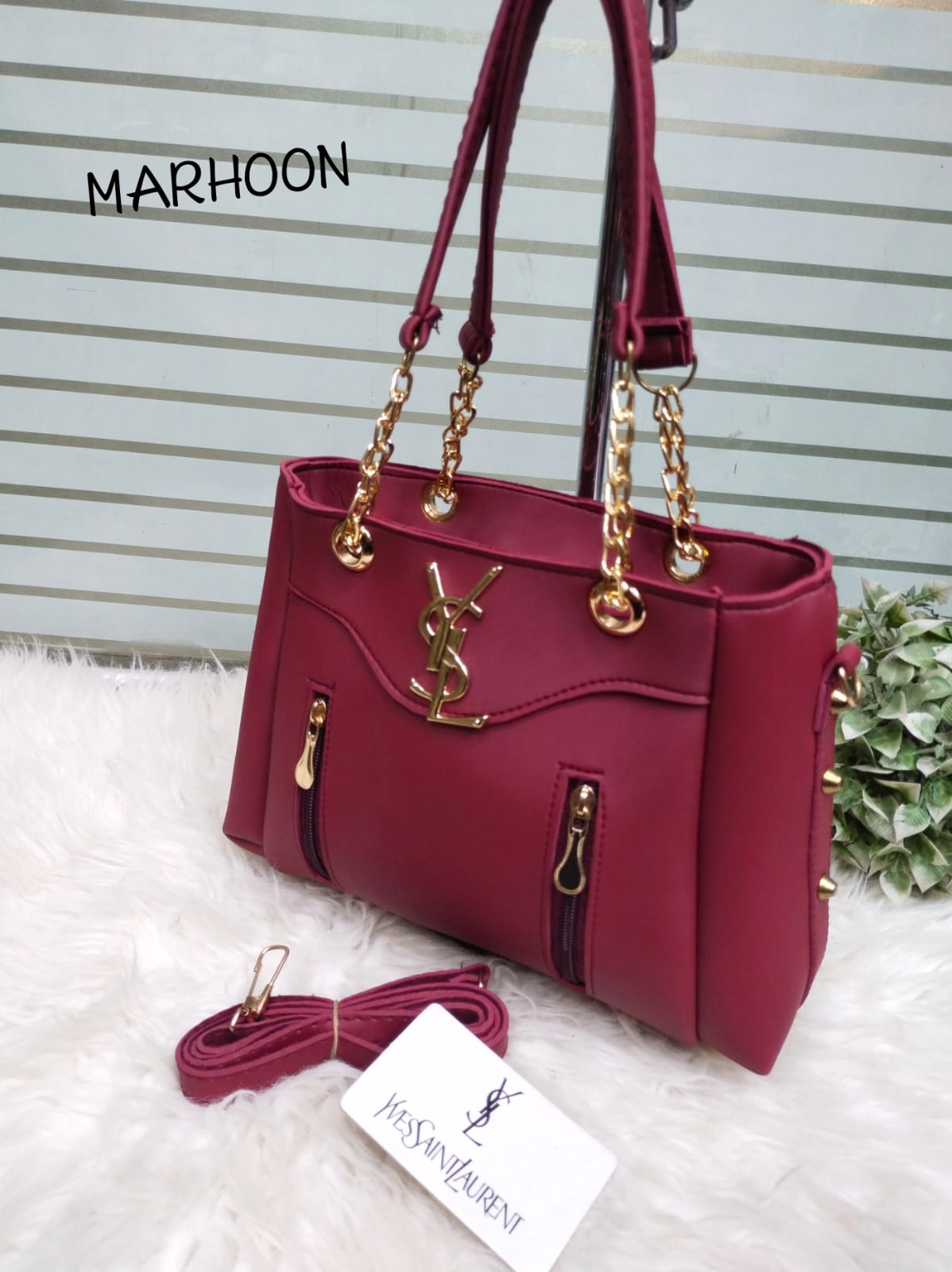 Premium Chain Handle Handbag