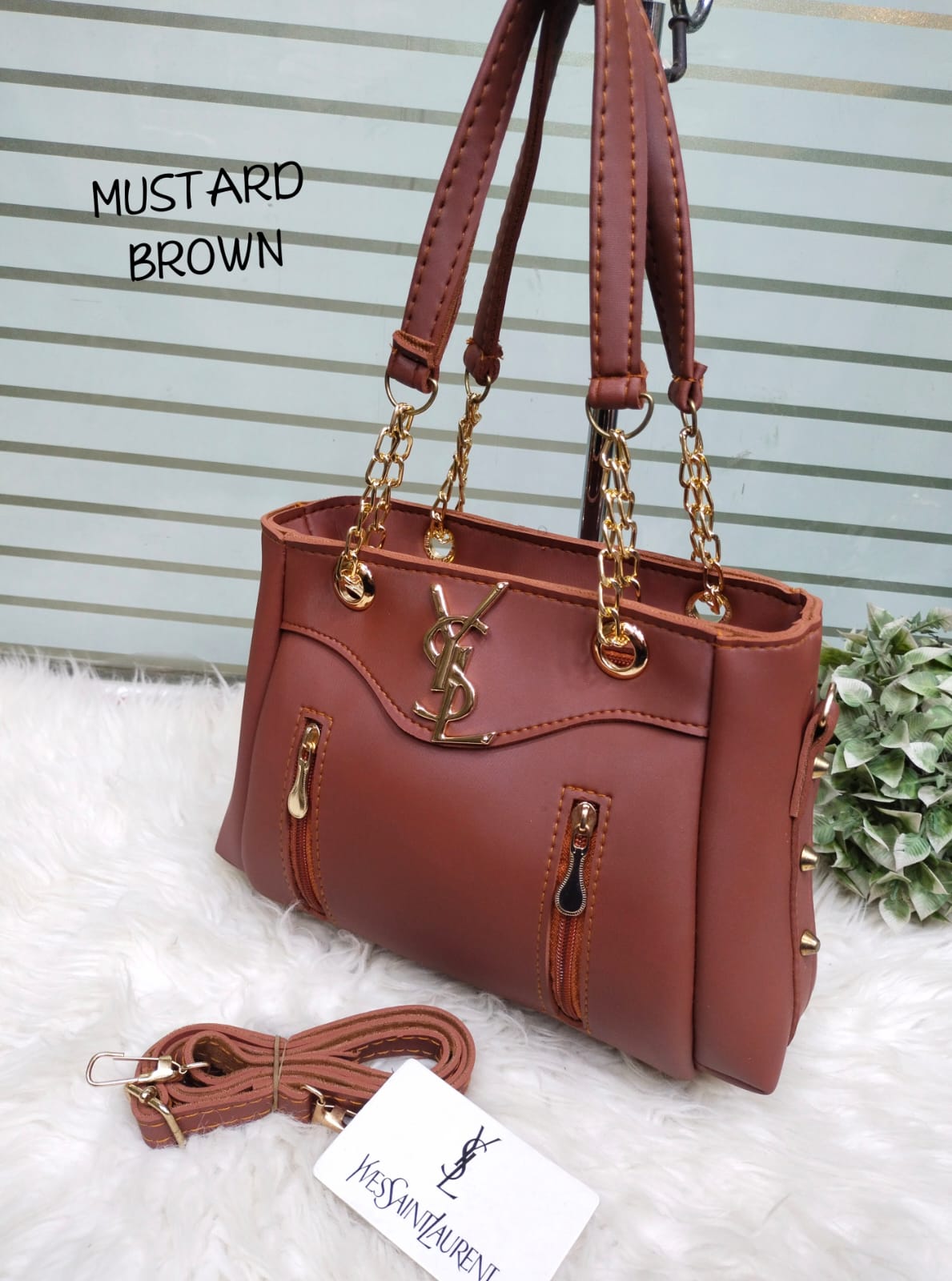 Premium Chain Handle Handbag