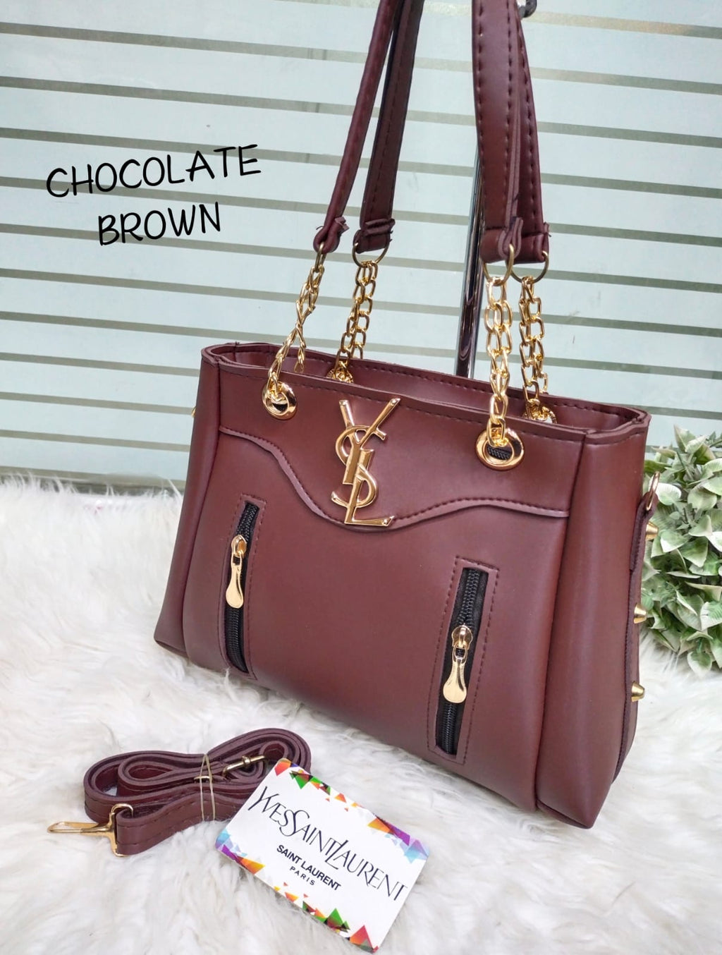 Premium Chain Handle Handbag