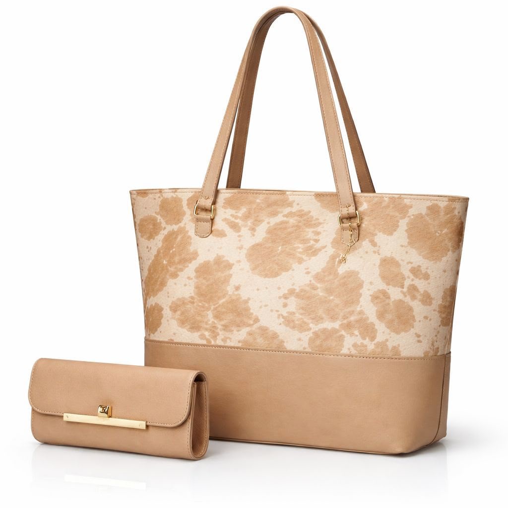 Premium 2 Pcs Tote Bag Set – Beige