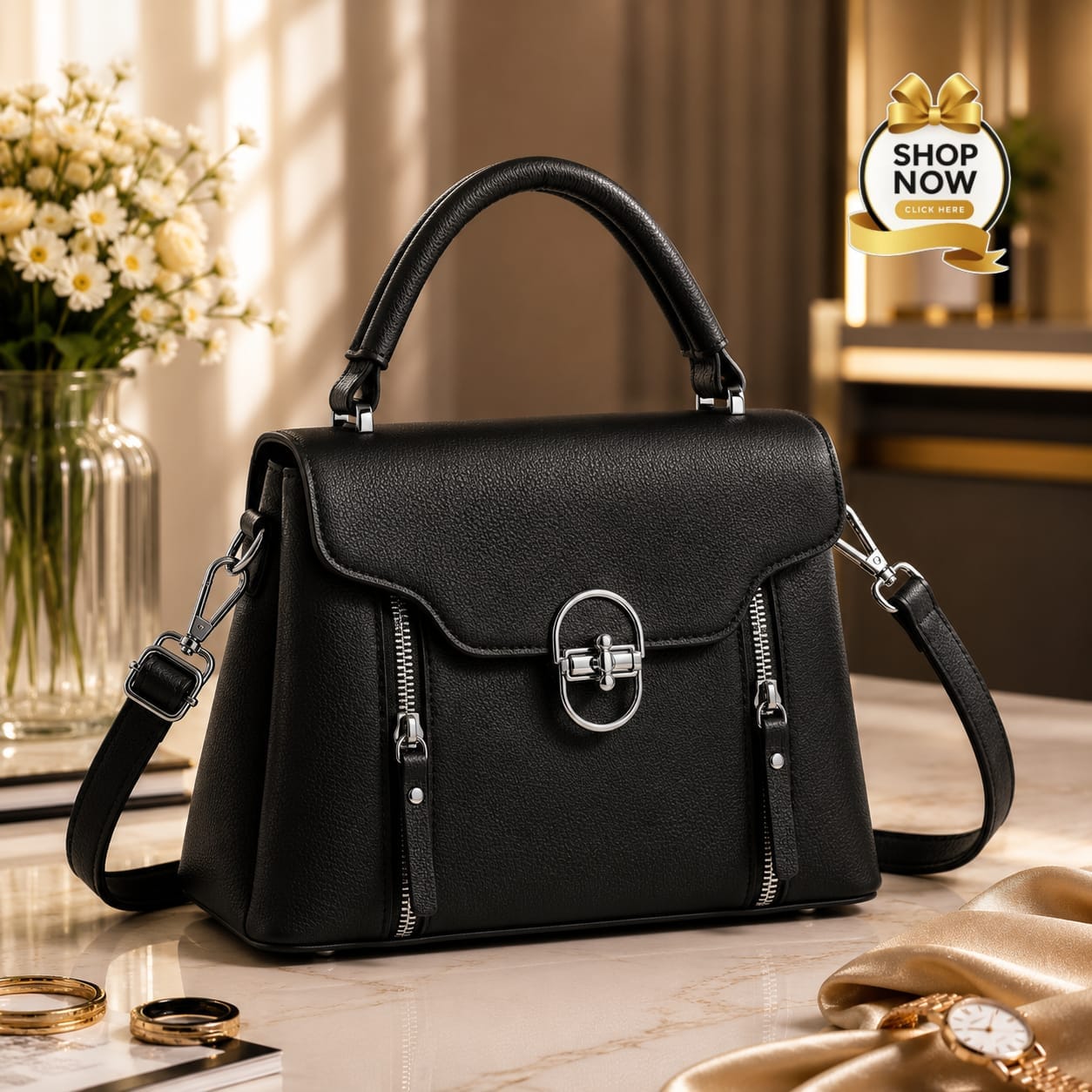 2 Zipper Crossbody Bag