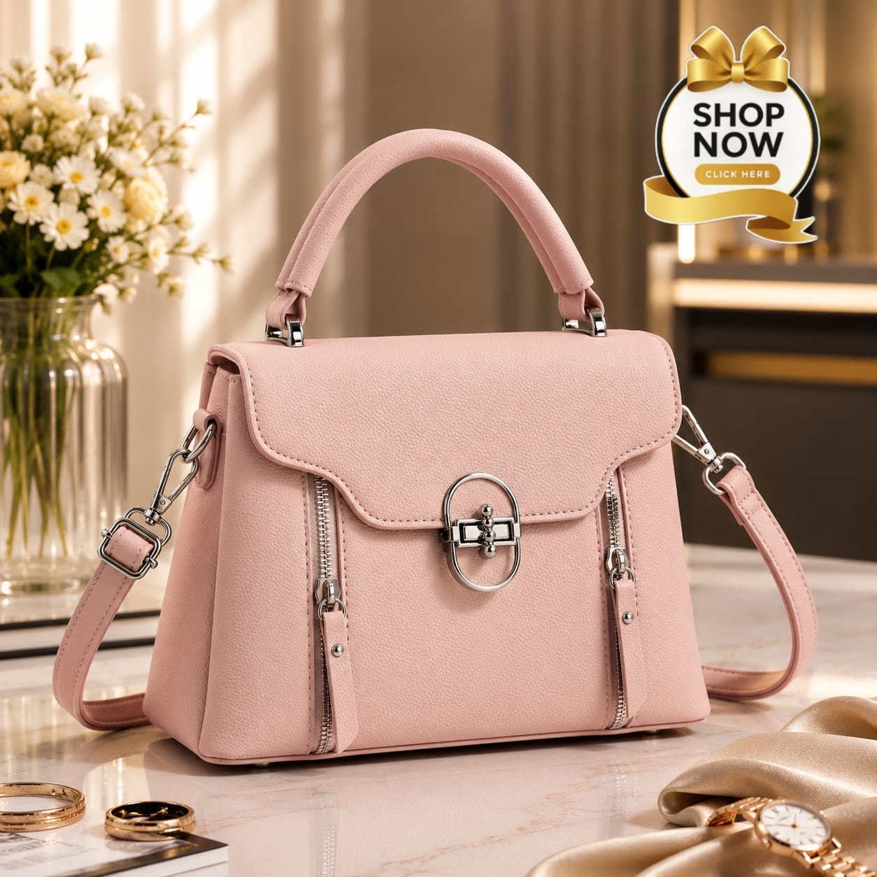 2 Zipper Crossbody Bag