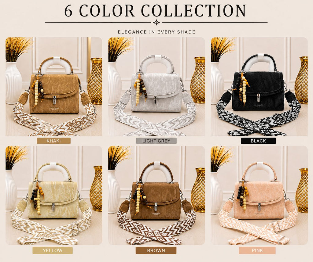 Printed Strap Crossbody Bag