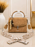 Printed Strap Crossbody Bag