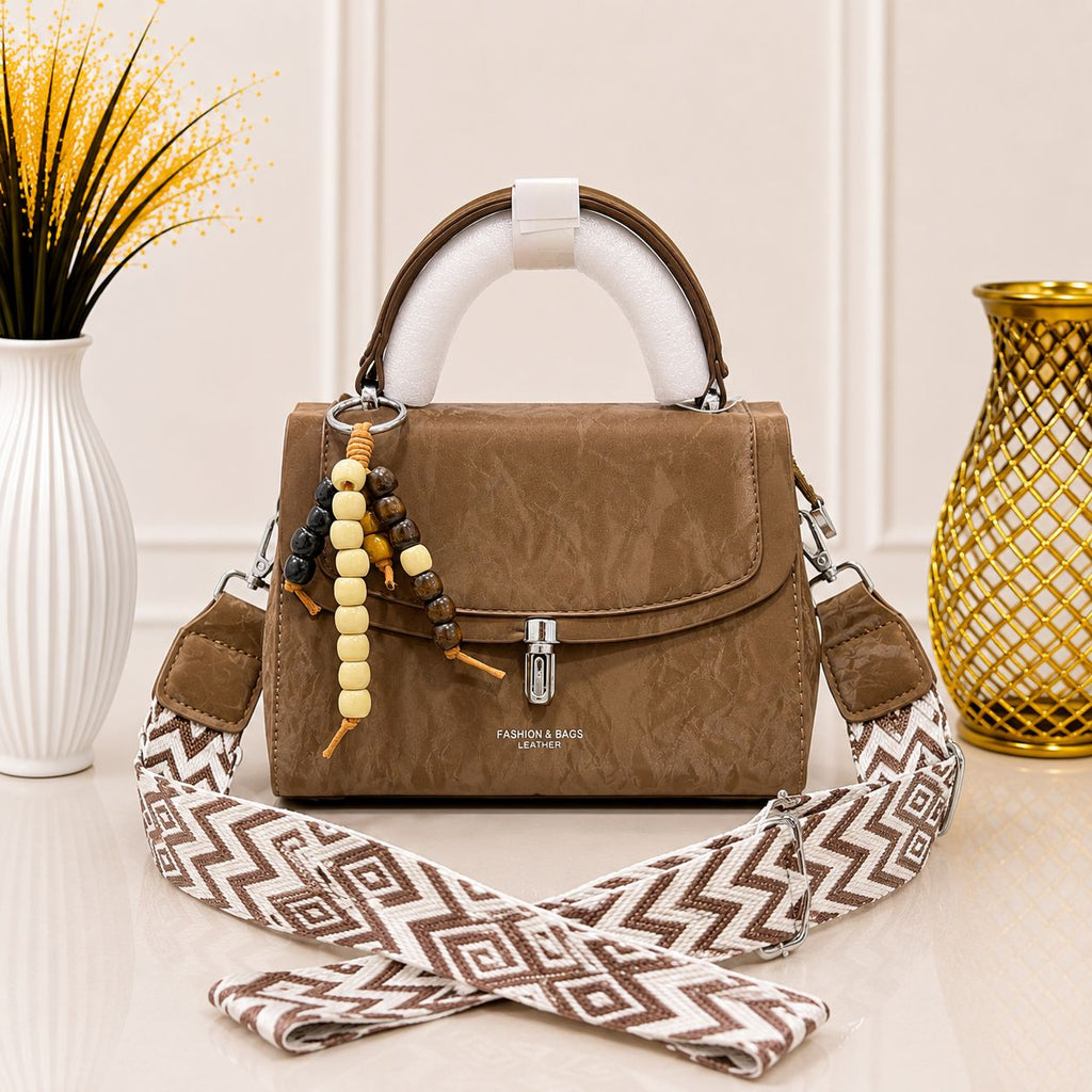 Printed Strap Crossbody Bag