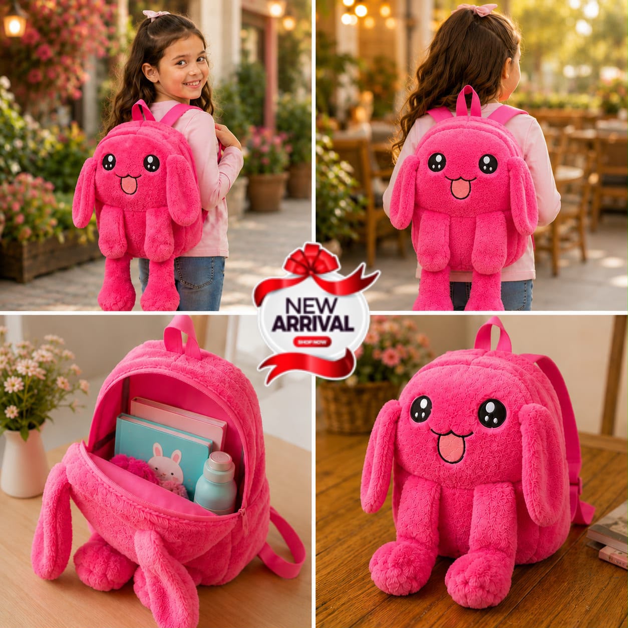 Kids Fluffy Backpack