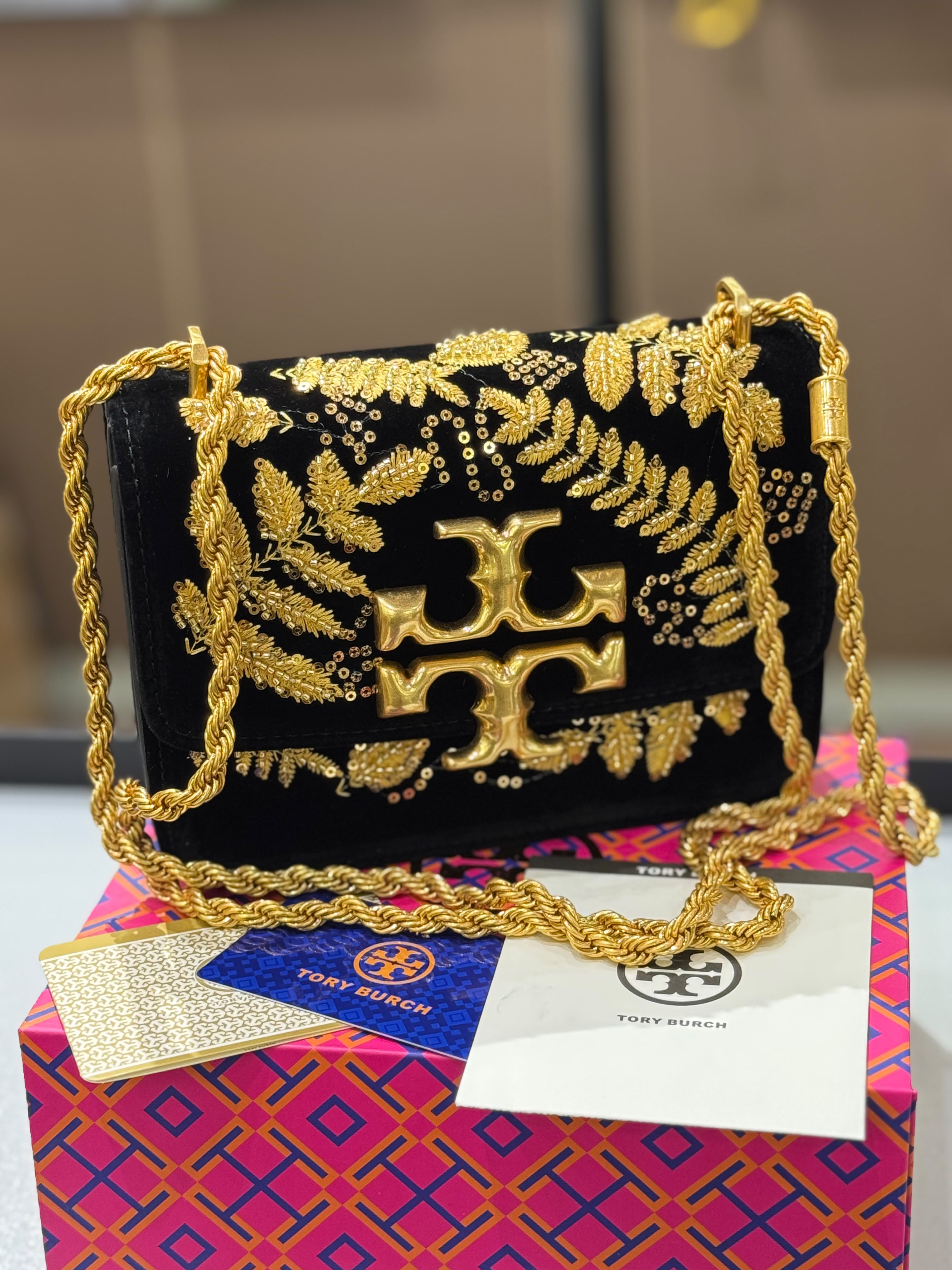 Eleanor Velvet Shoulder Bag