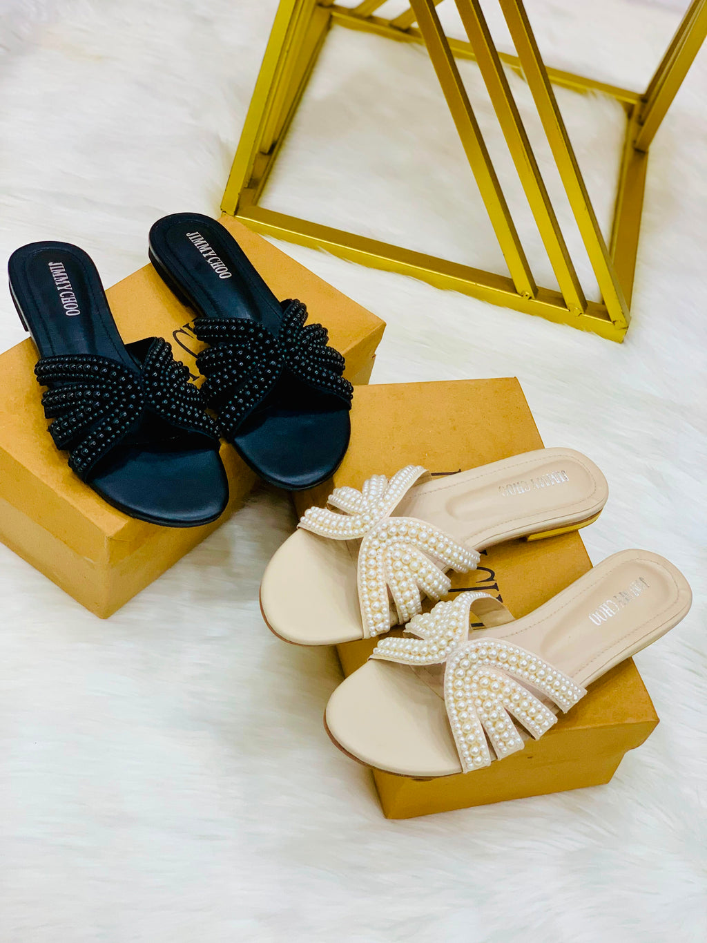 Pearl Flat Slippers