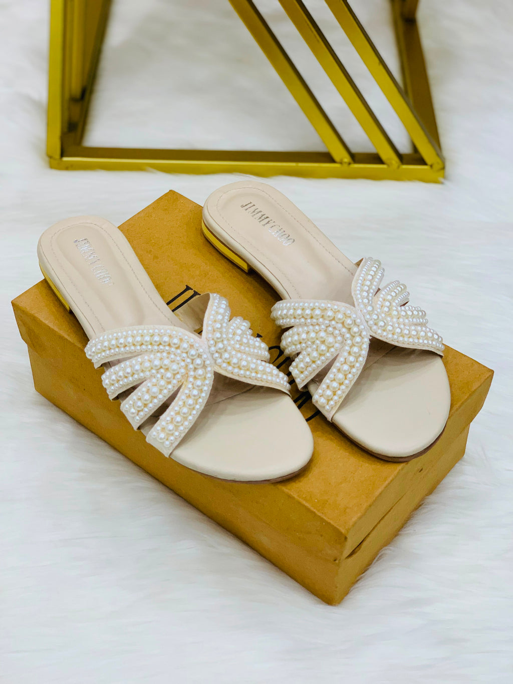 Pearl Flat Slippers