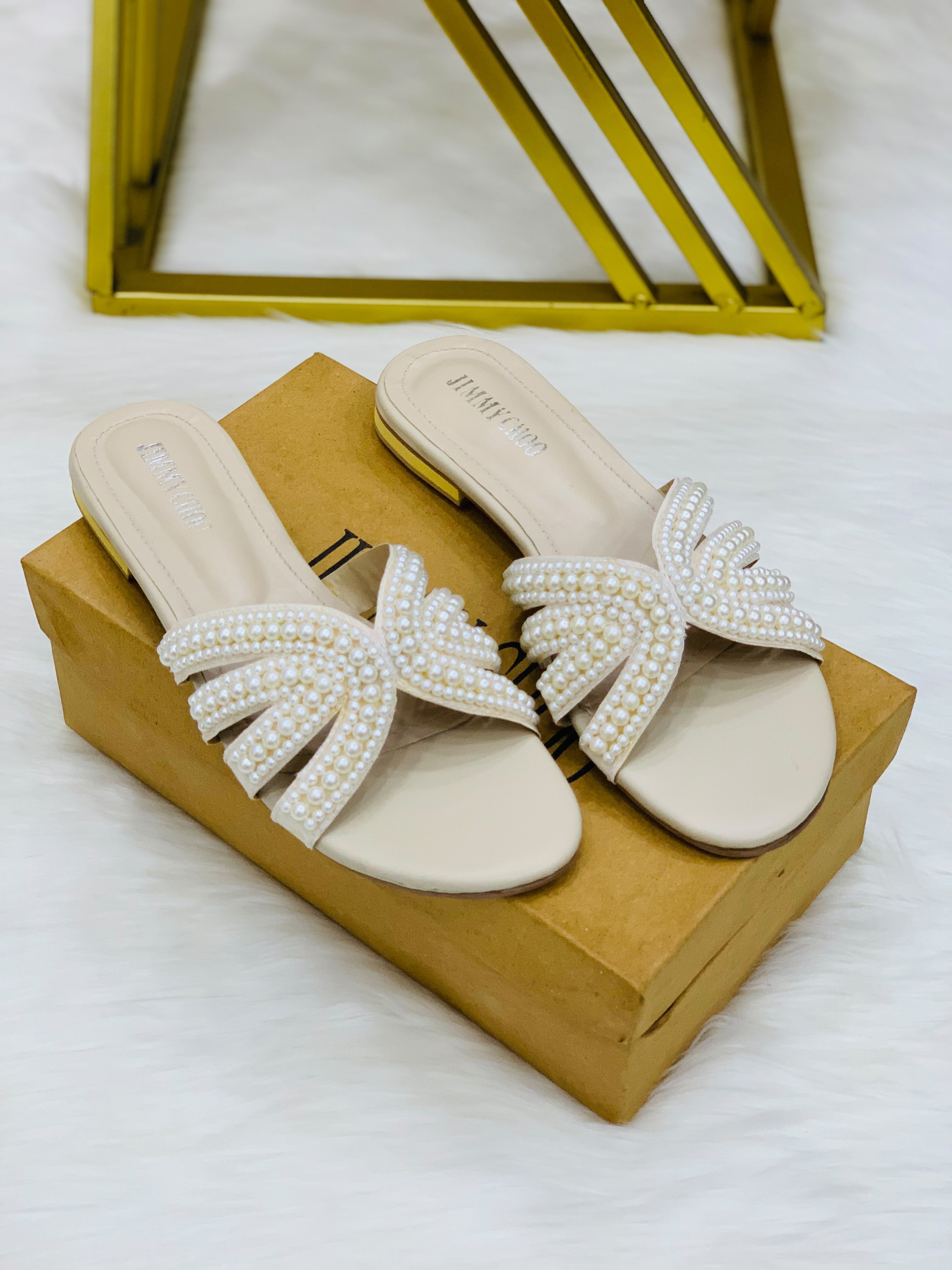 Pearl Flat Slippers