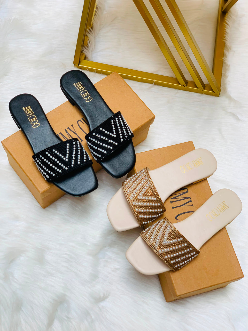 Pearl Stone Slippers