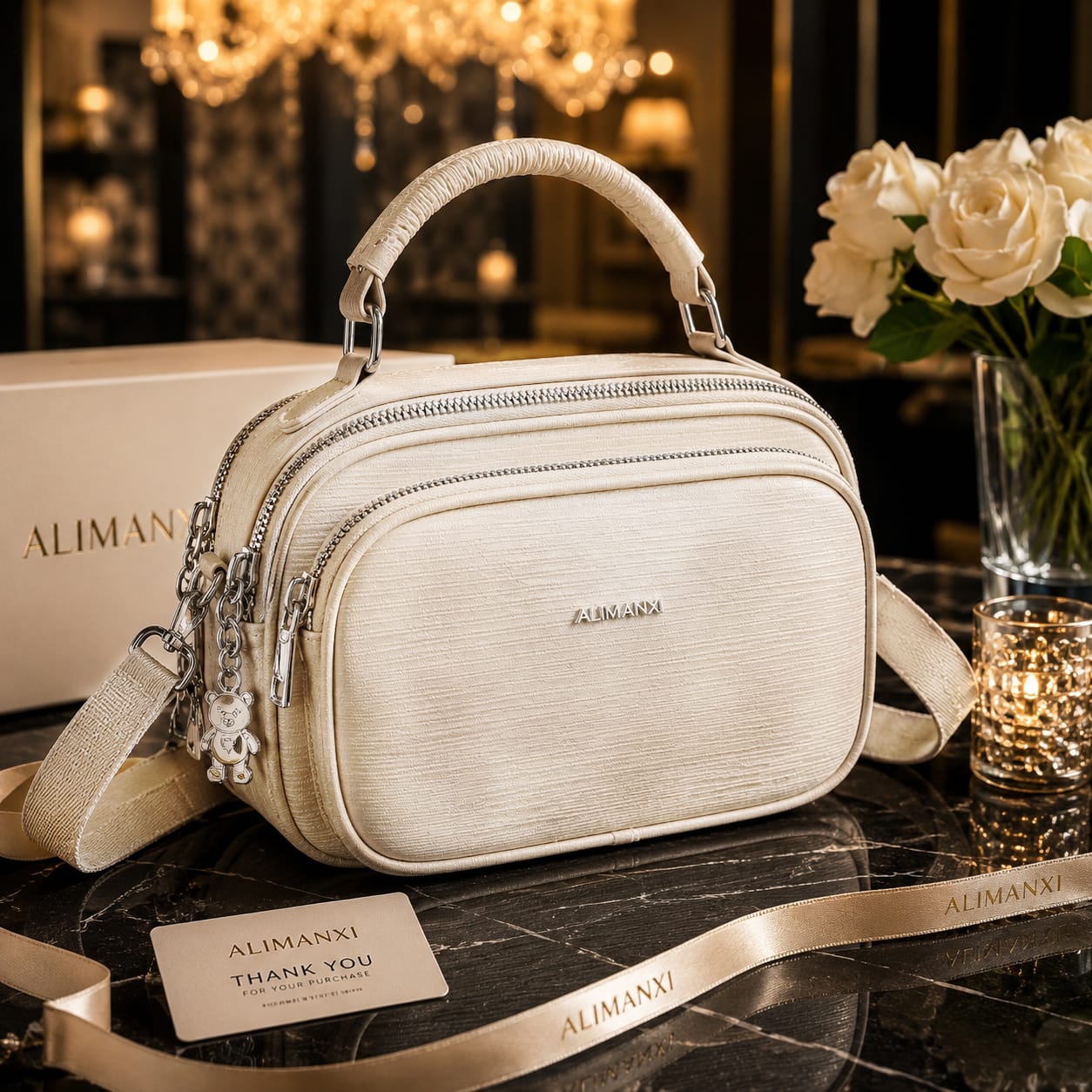 5-Zipper Crossbody Bag