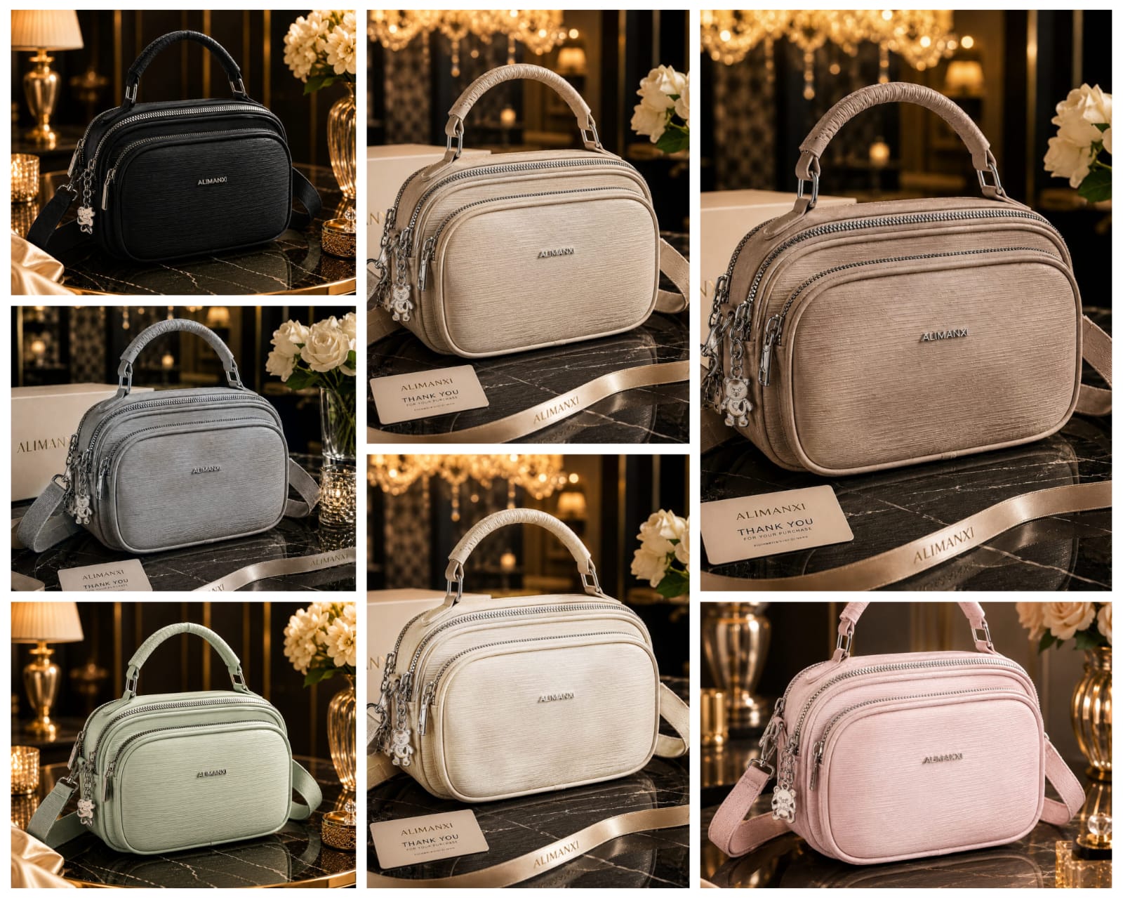 5-Zipper Crossbody Bag