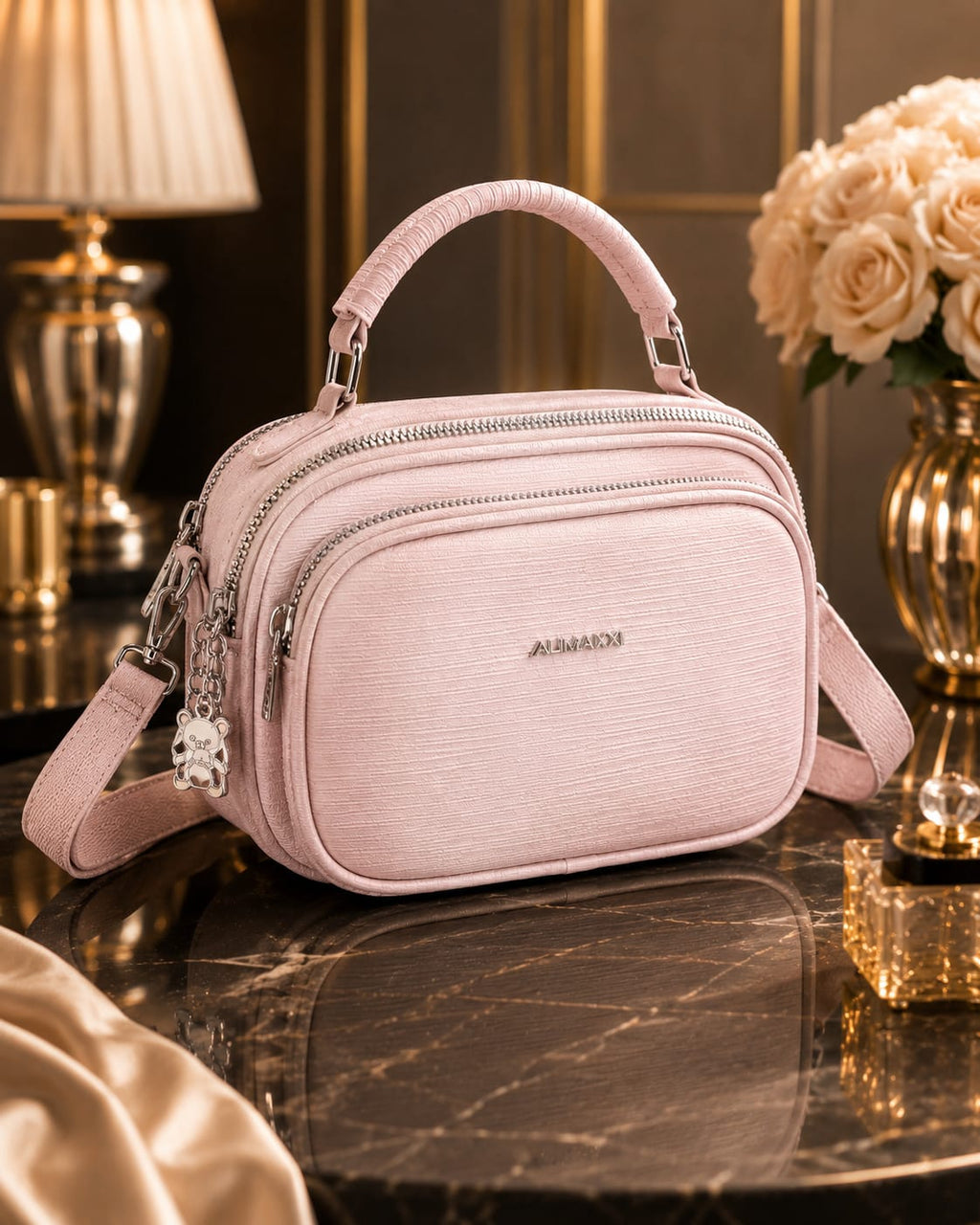 5-Zipper Crossbody Bag