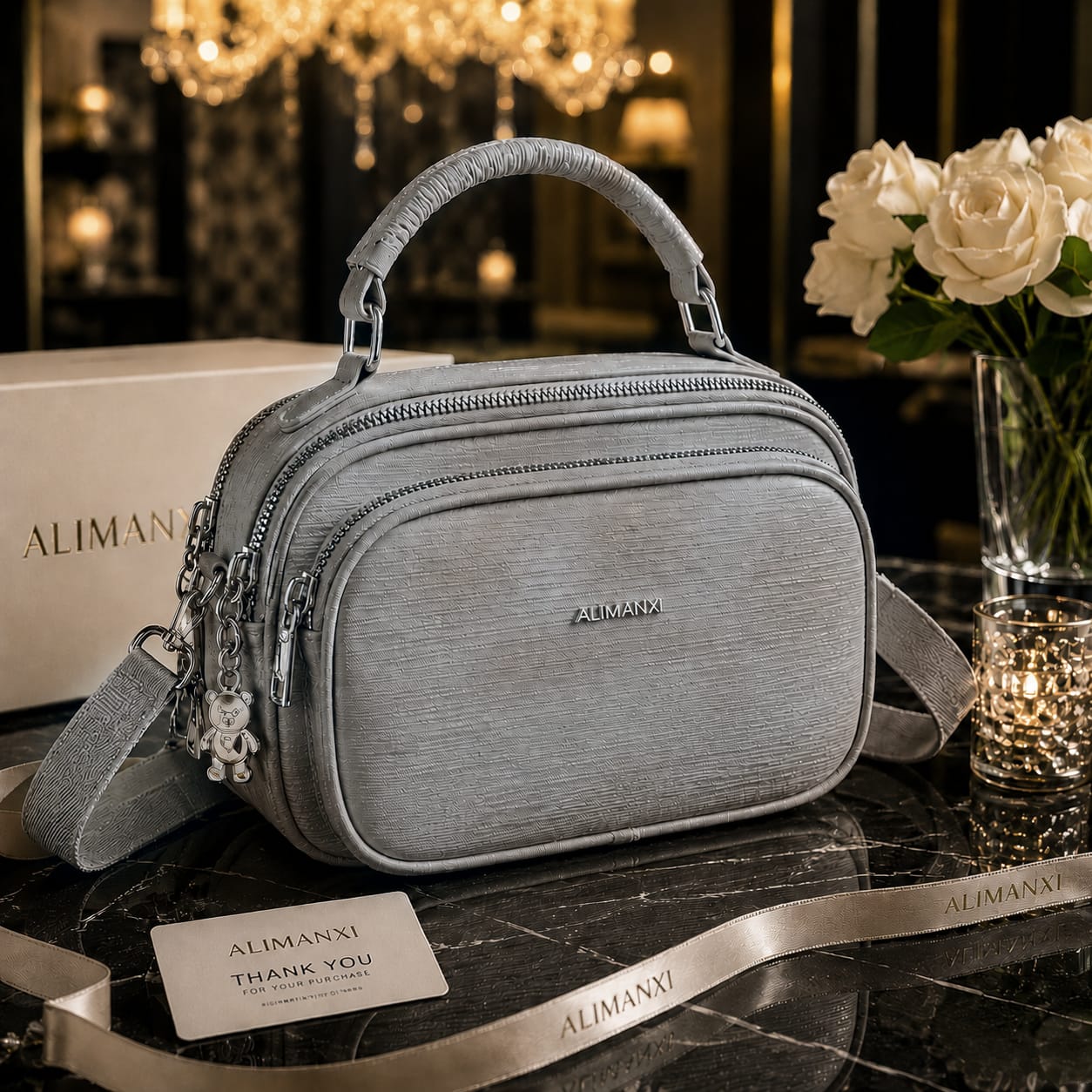 5-Zipper Crossbody Bag