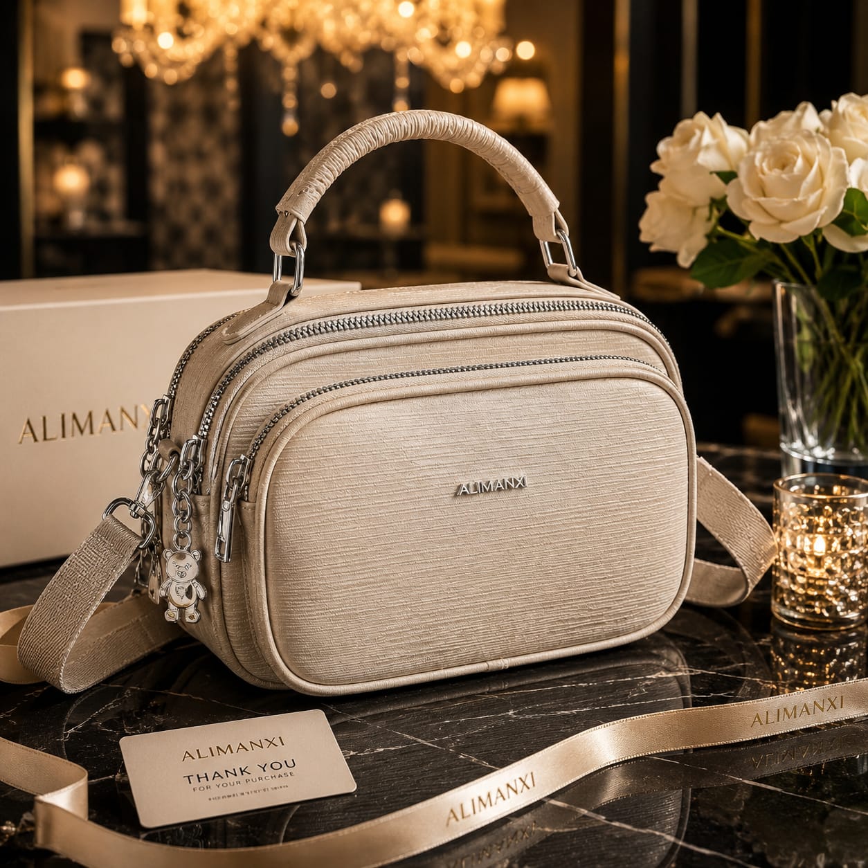 5-Zipper Crossbody Bag