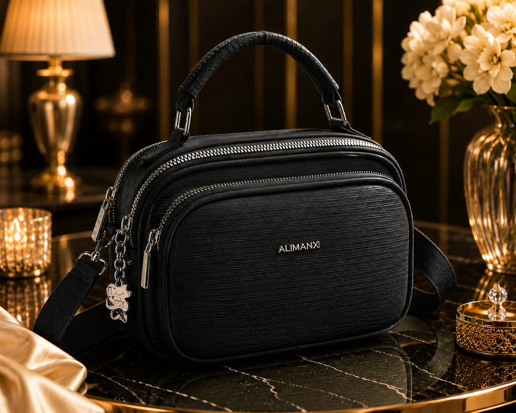5-Zipper Crossbody Bag