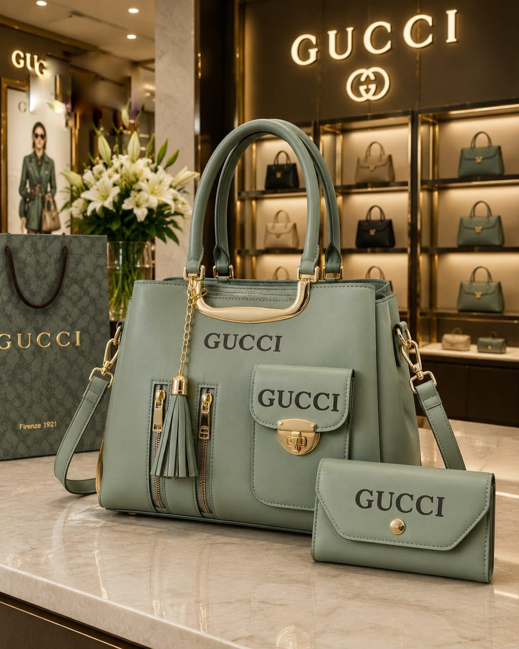 2-Pcs Handbag Set