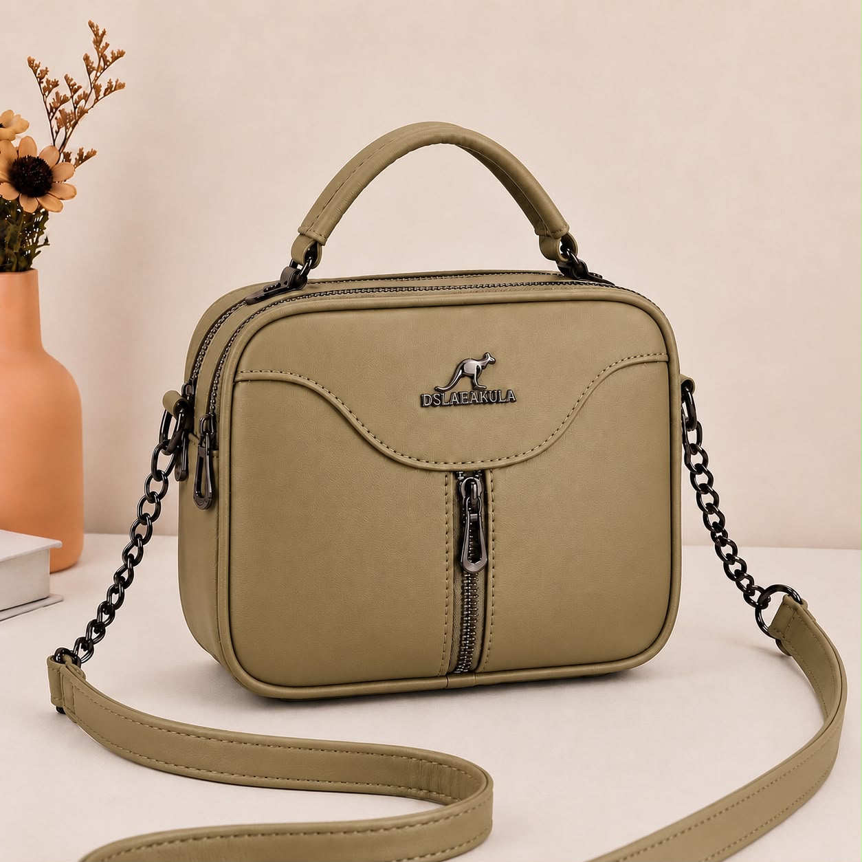 2-Pocket Crossbody Bag