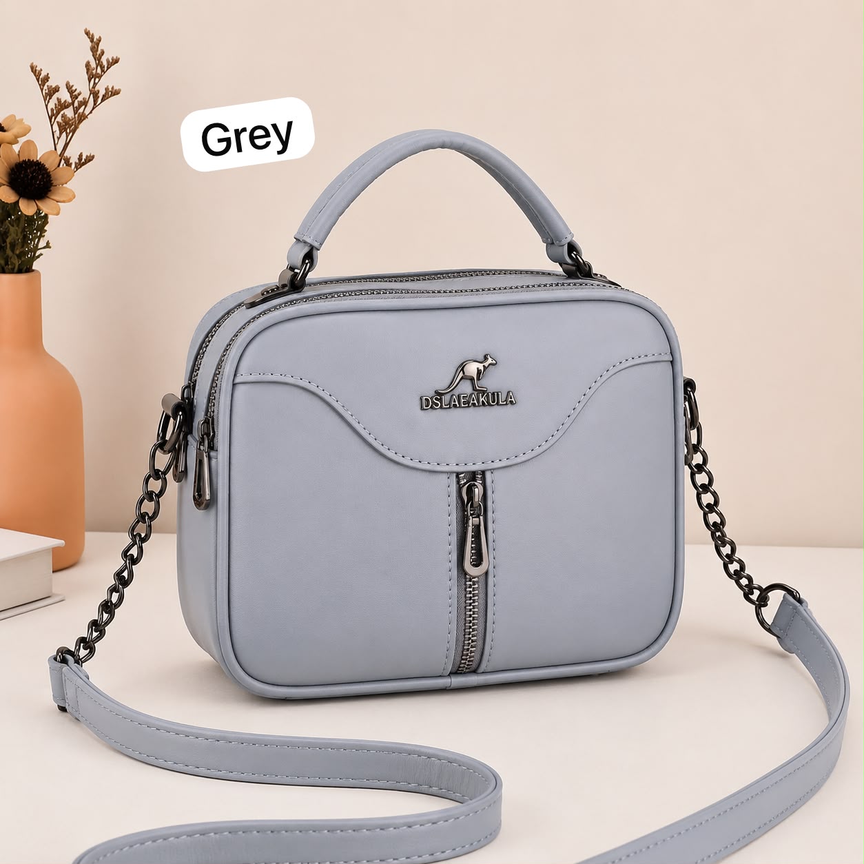 2-Pocket Crossbody Bag
