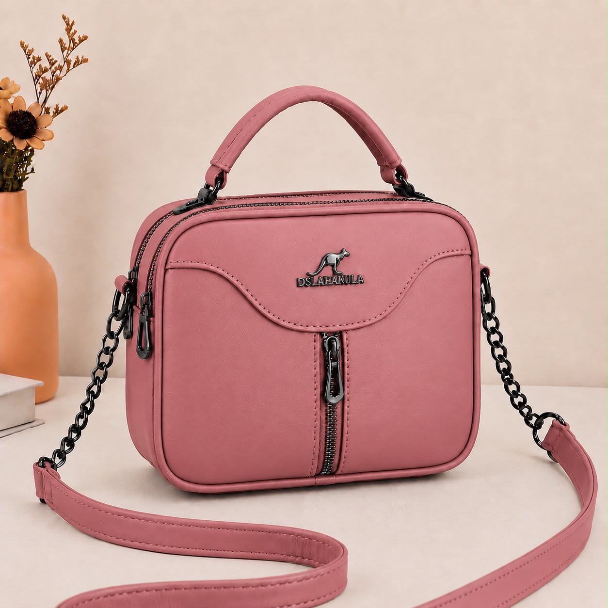 2-Pocket Crossbody Bag