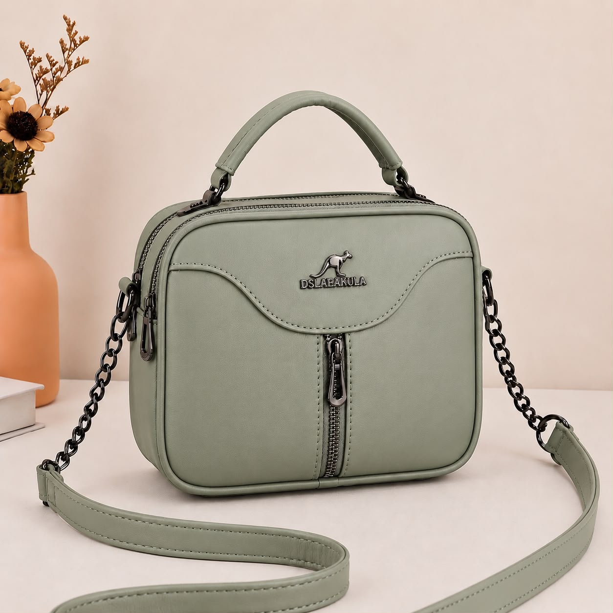 2-Pocket Crossbody Bag