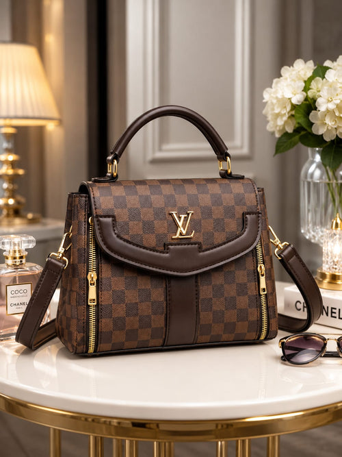 Premium 3-Zipper Crossbody Bag