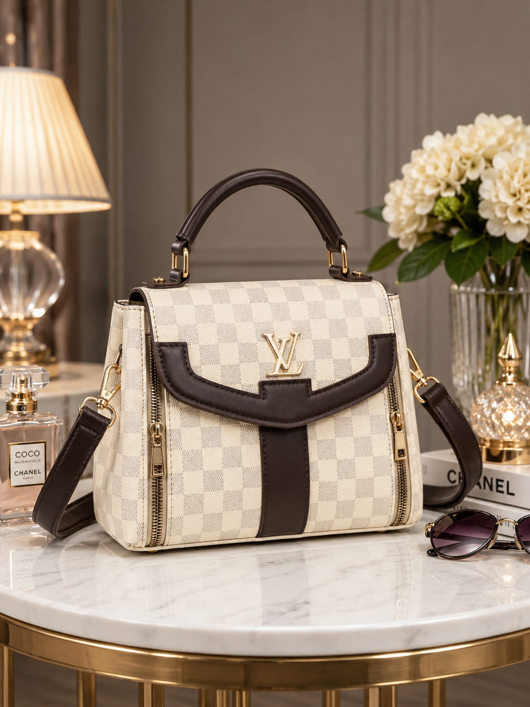 Premium 3-Zipper Crossbody Bag