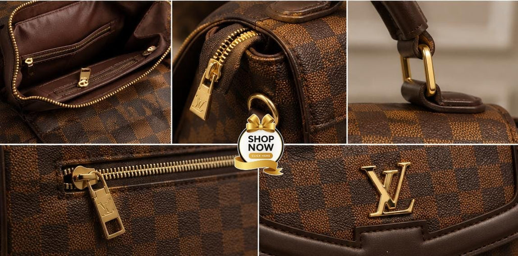 Premium 3-Zipper Crossbody Bag