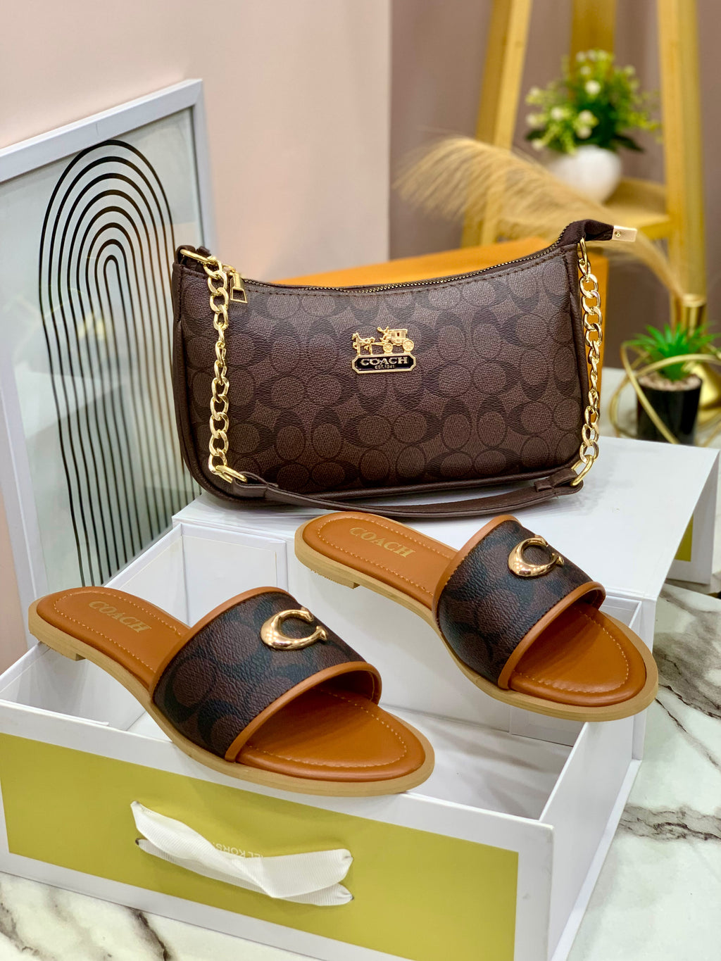 Premium Slipper & Crossbody Combo
