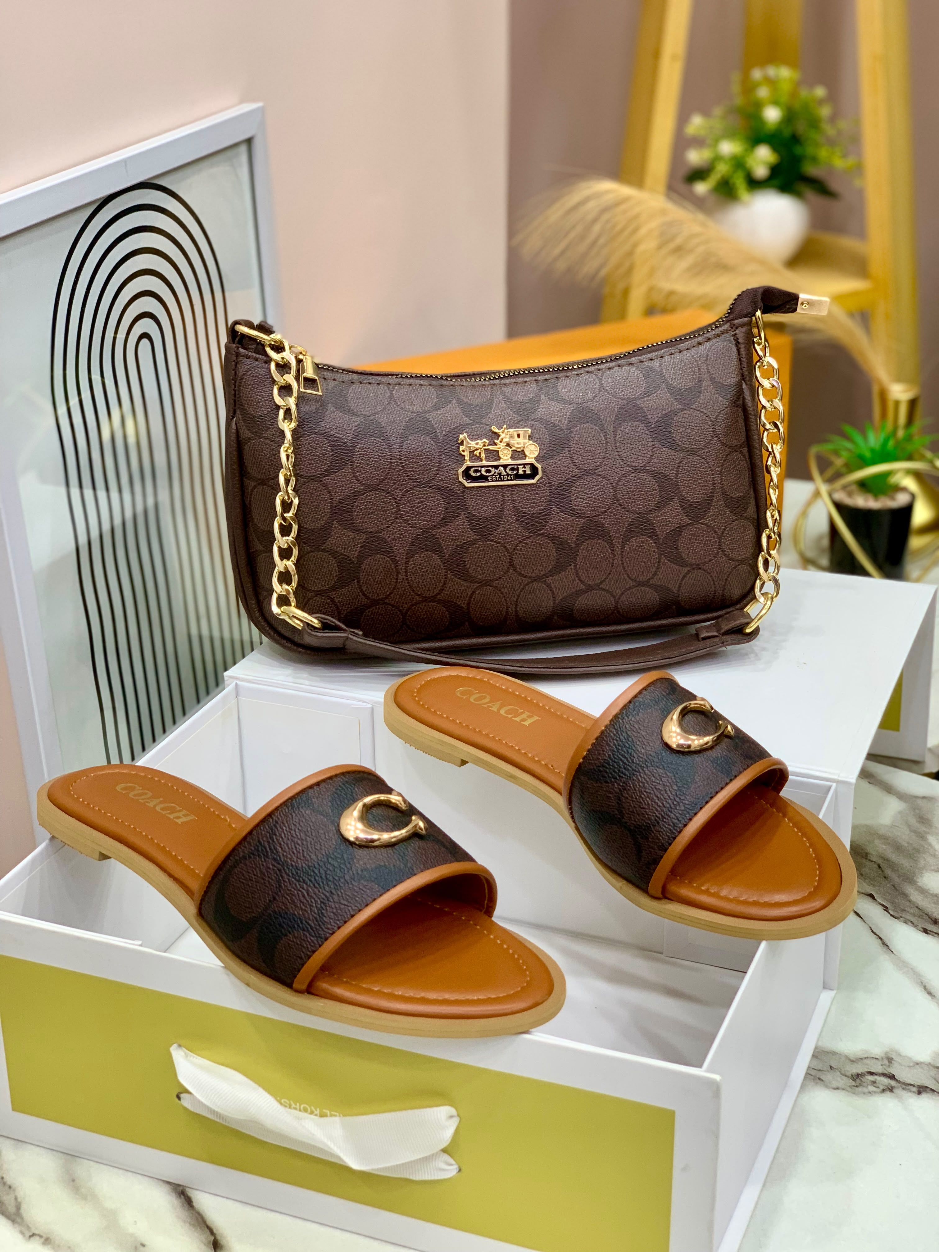 Premium Slipper & Crossbody Combo