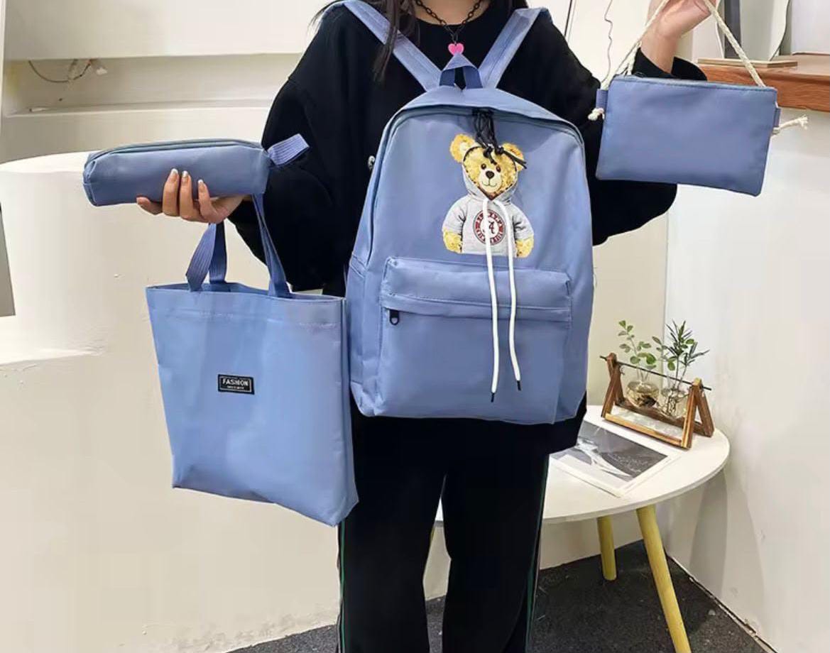 Premium 4-Piece School Bag Set