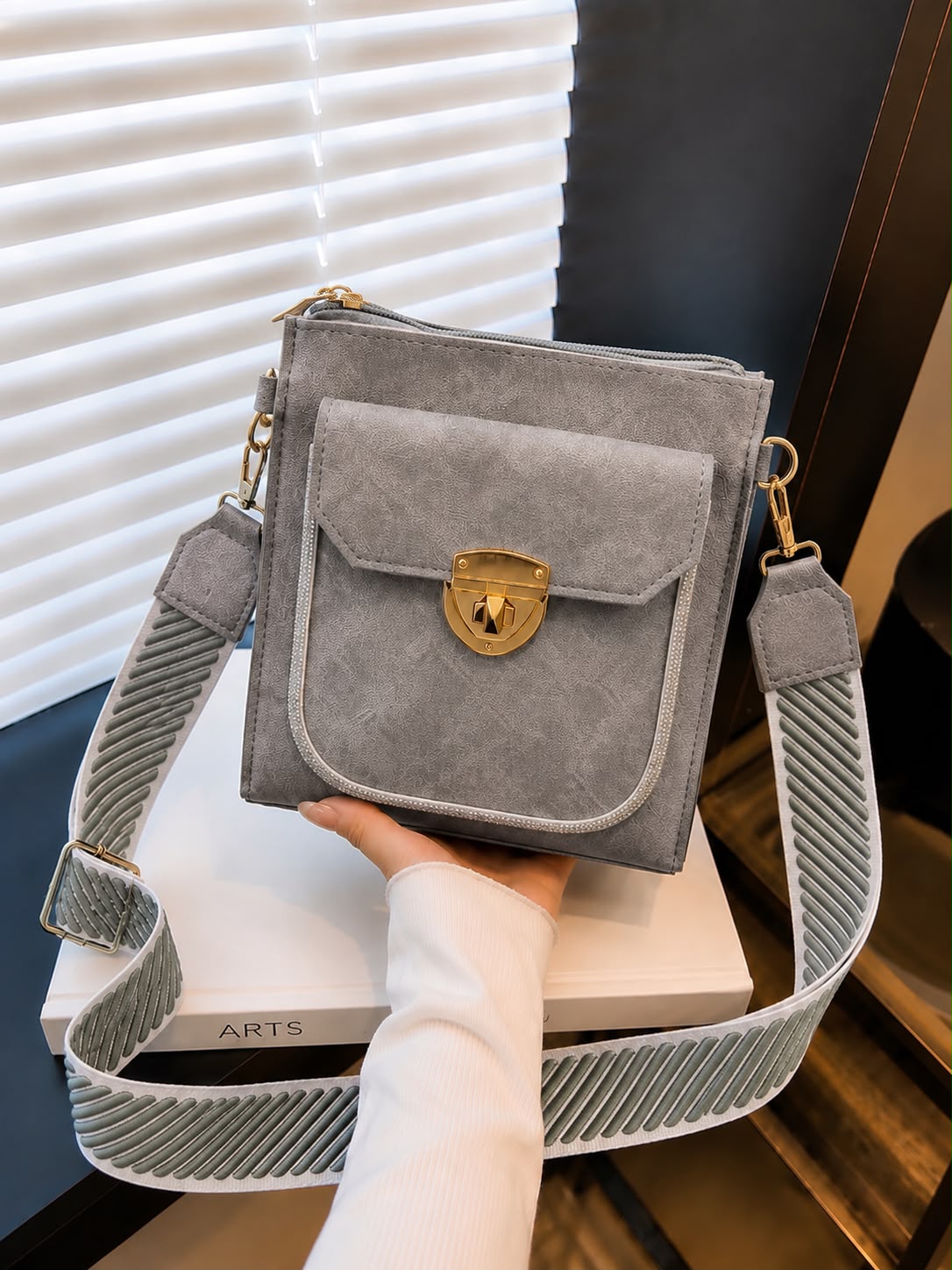 Double Pocket Crossbody Bag