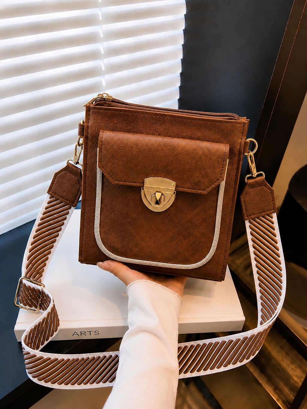 Double Pocket Crossbody Bag