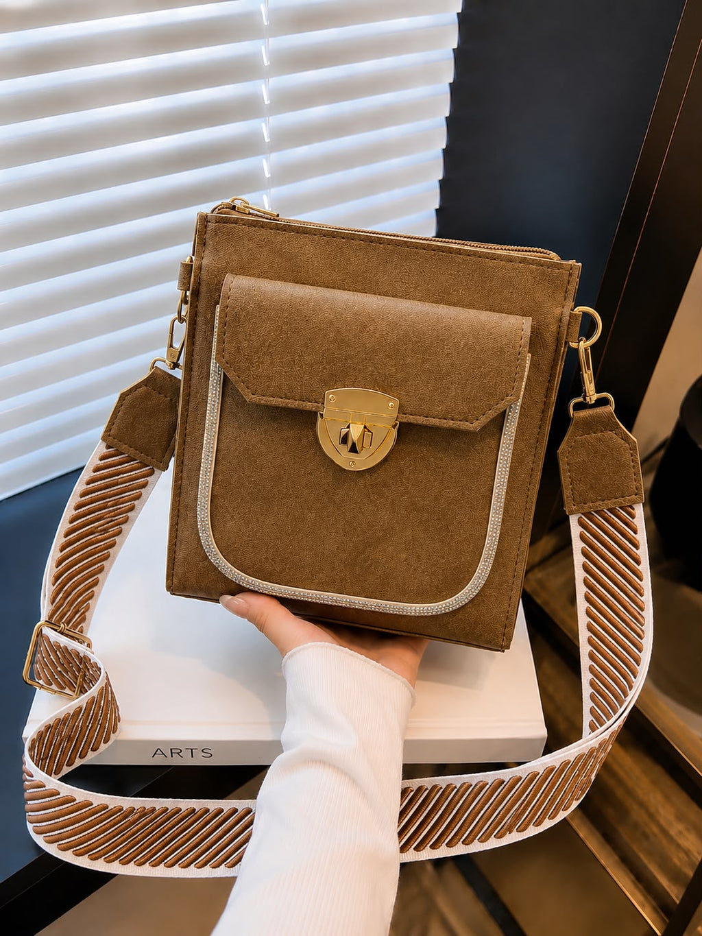 Double Pocket Crossbody Bag