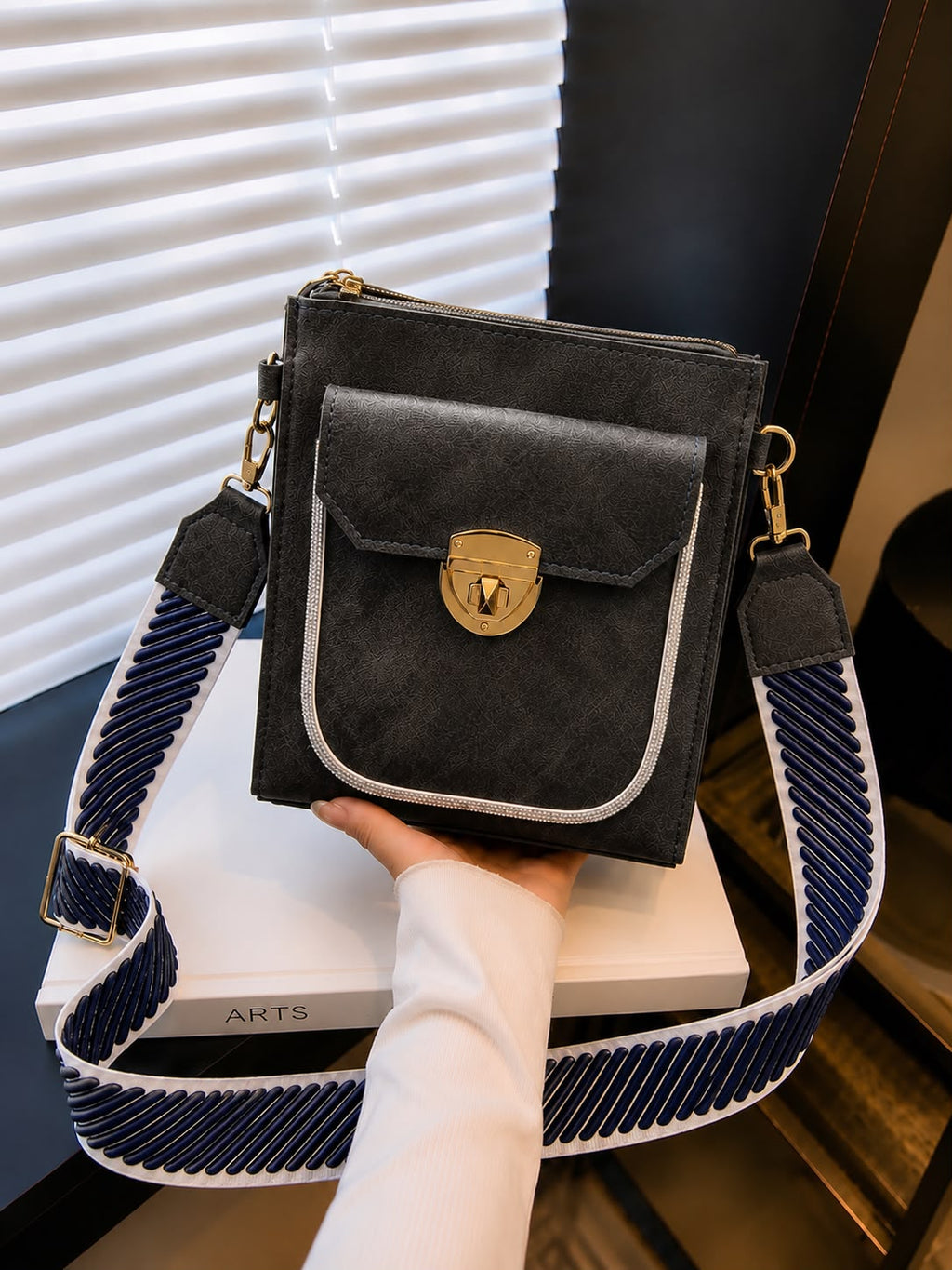Double Pocket Crossbody Bag