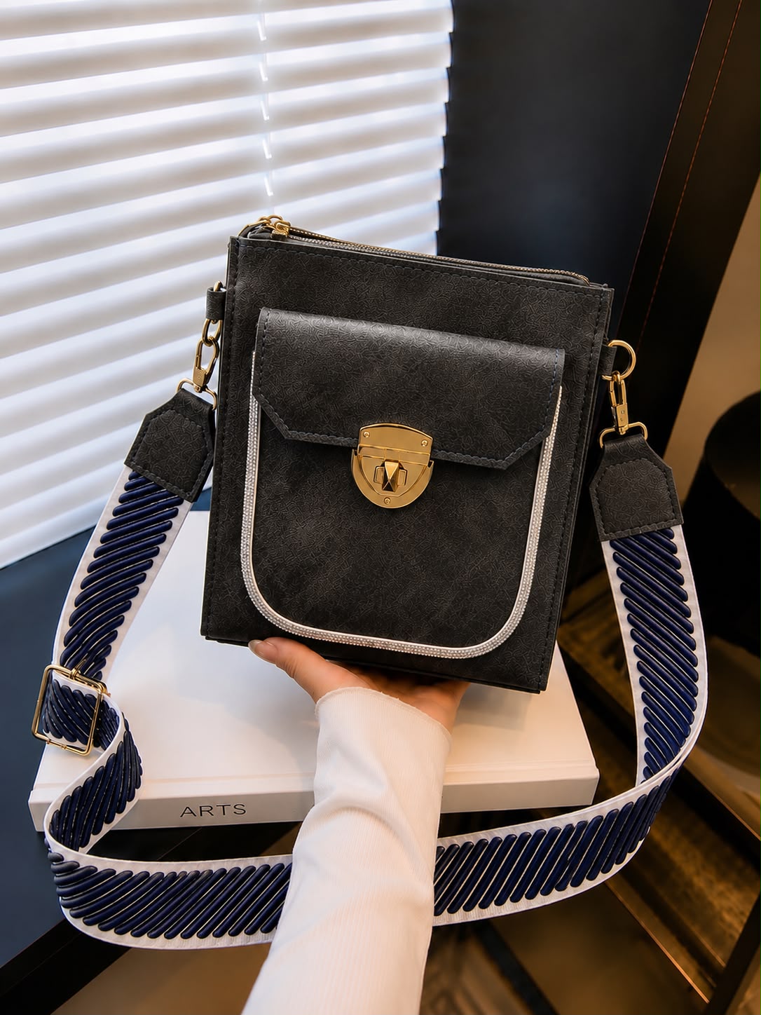 Double Pocket Crossbody Bag