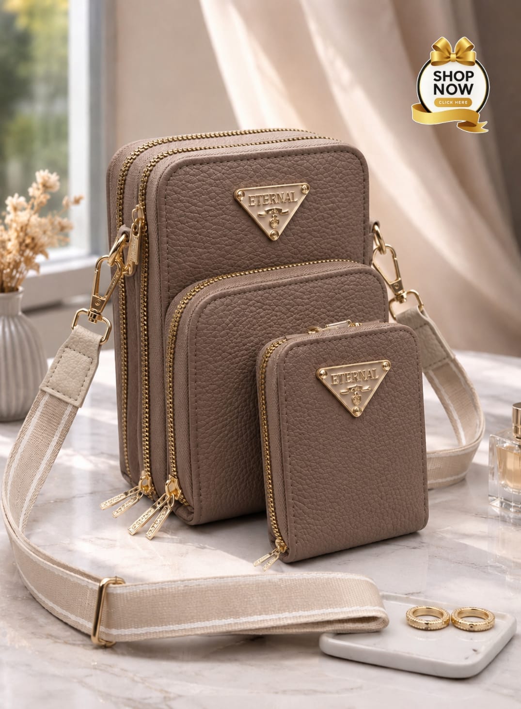 Premium 2-Piece Mobile Wallet Set
