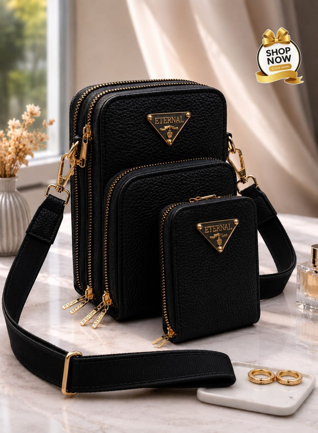 Premium 2-Piece Mobile Wallet Set