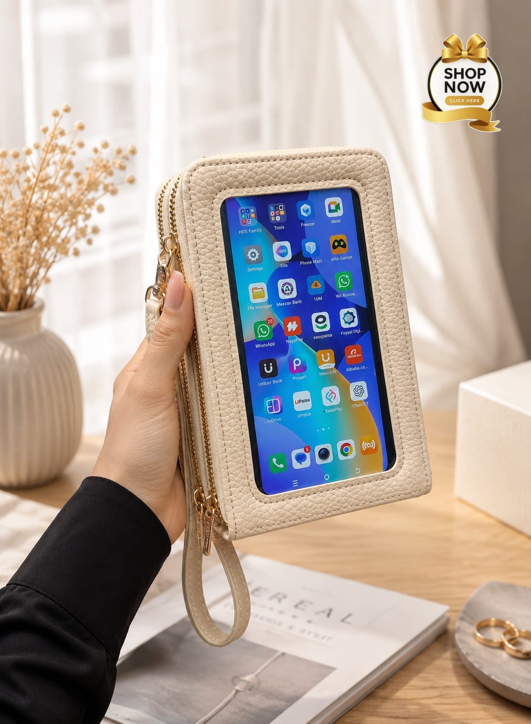 Premium 2-Piece Mobile Wallet Set