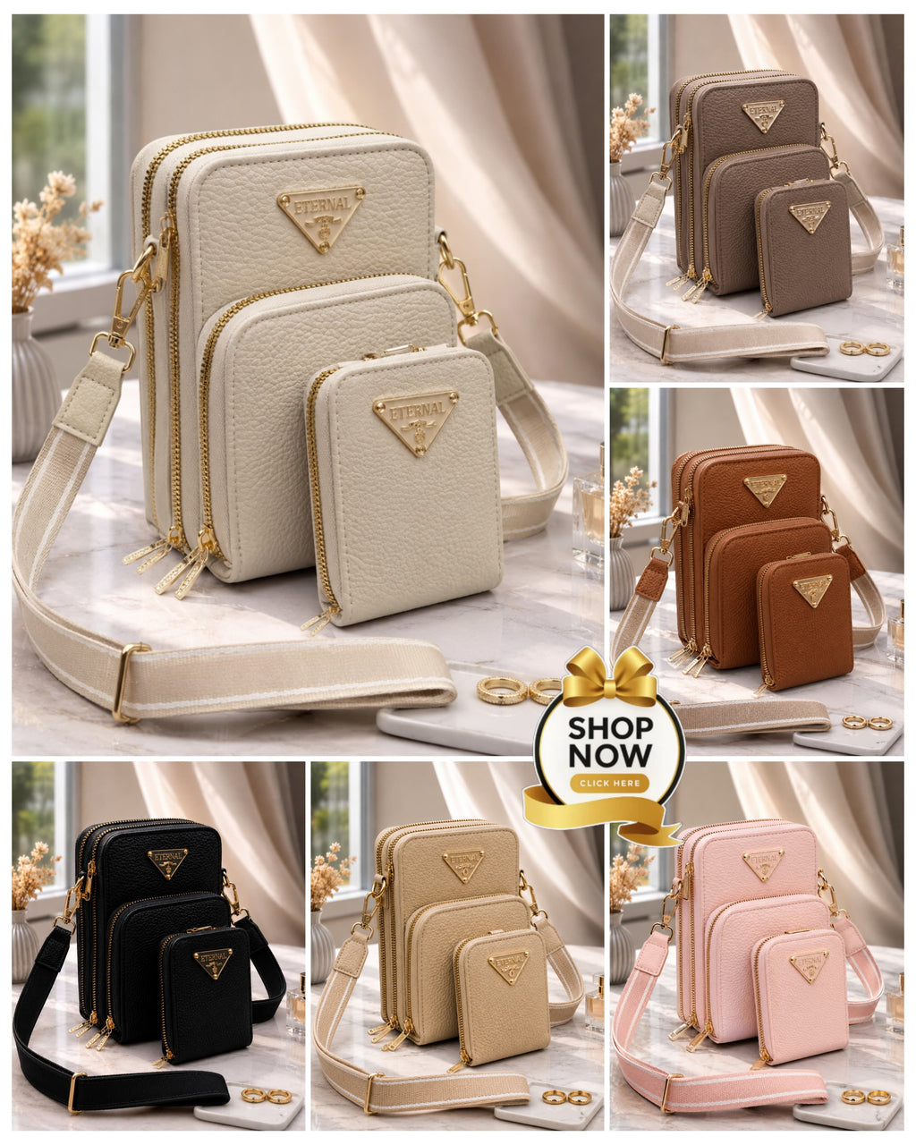 Premium 2-Piece Mobile Wallet Set