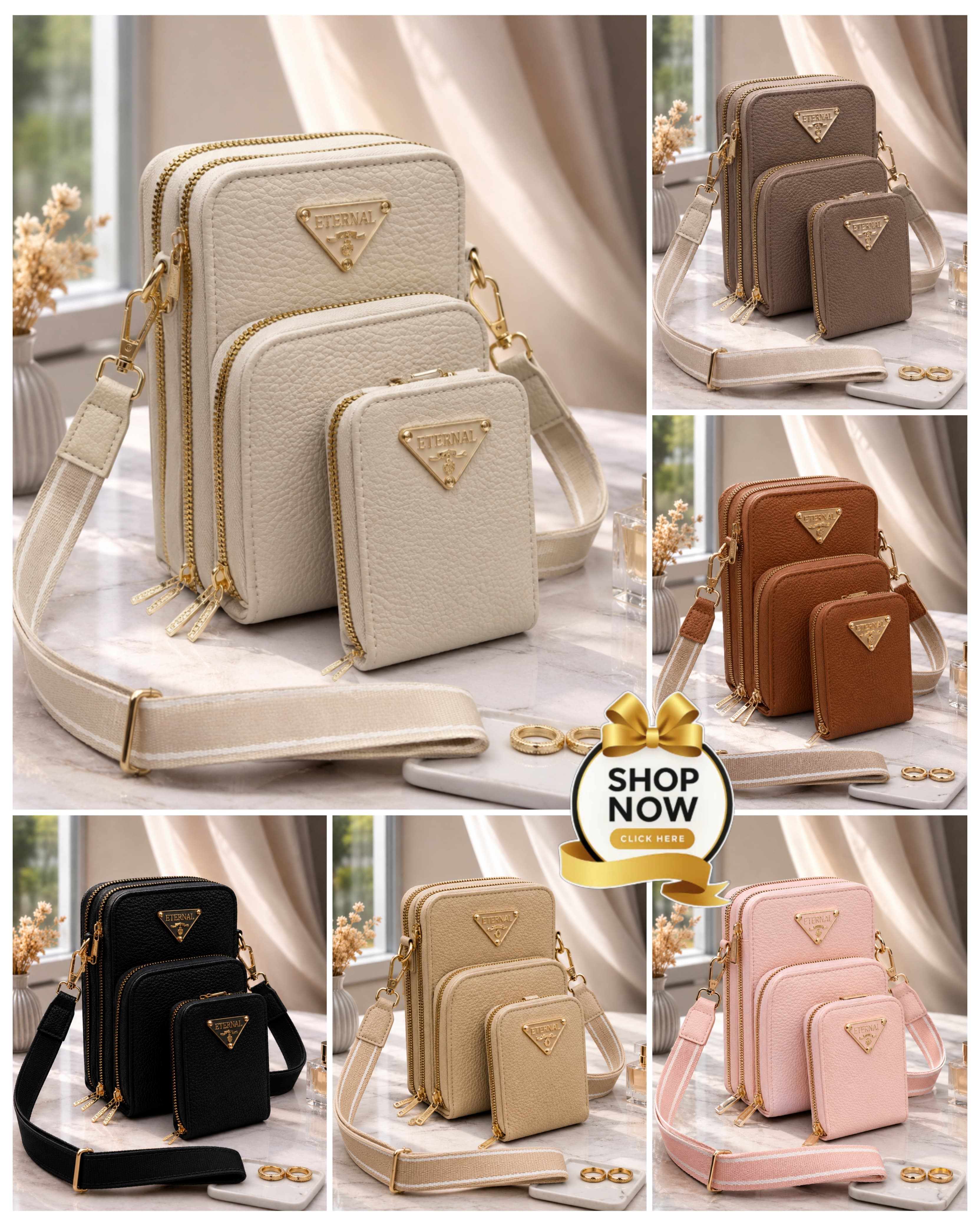 Premium 2-Piece Mobile Wallet Set