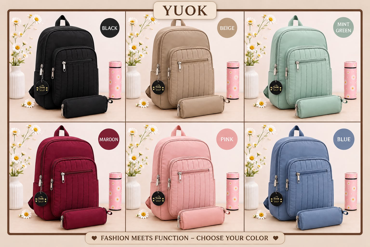 Premium 2-Piece Parachute Backpack Set
