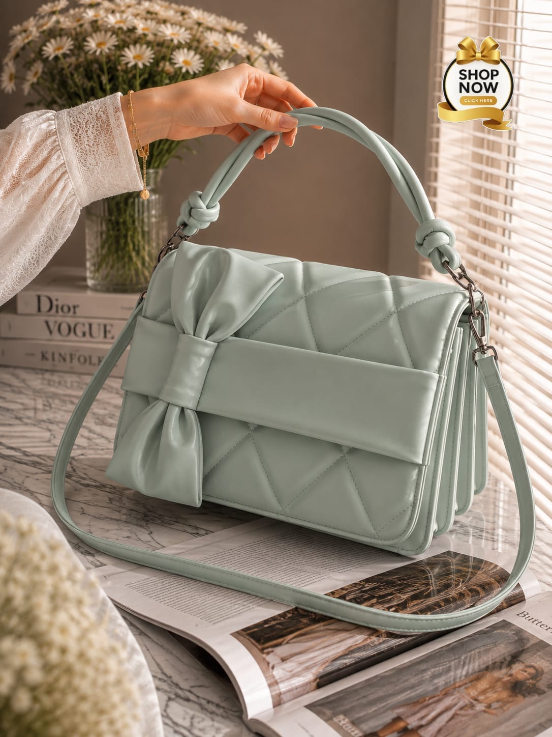 Premium Bow Handbag & Crossbody