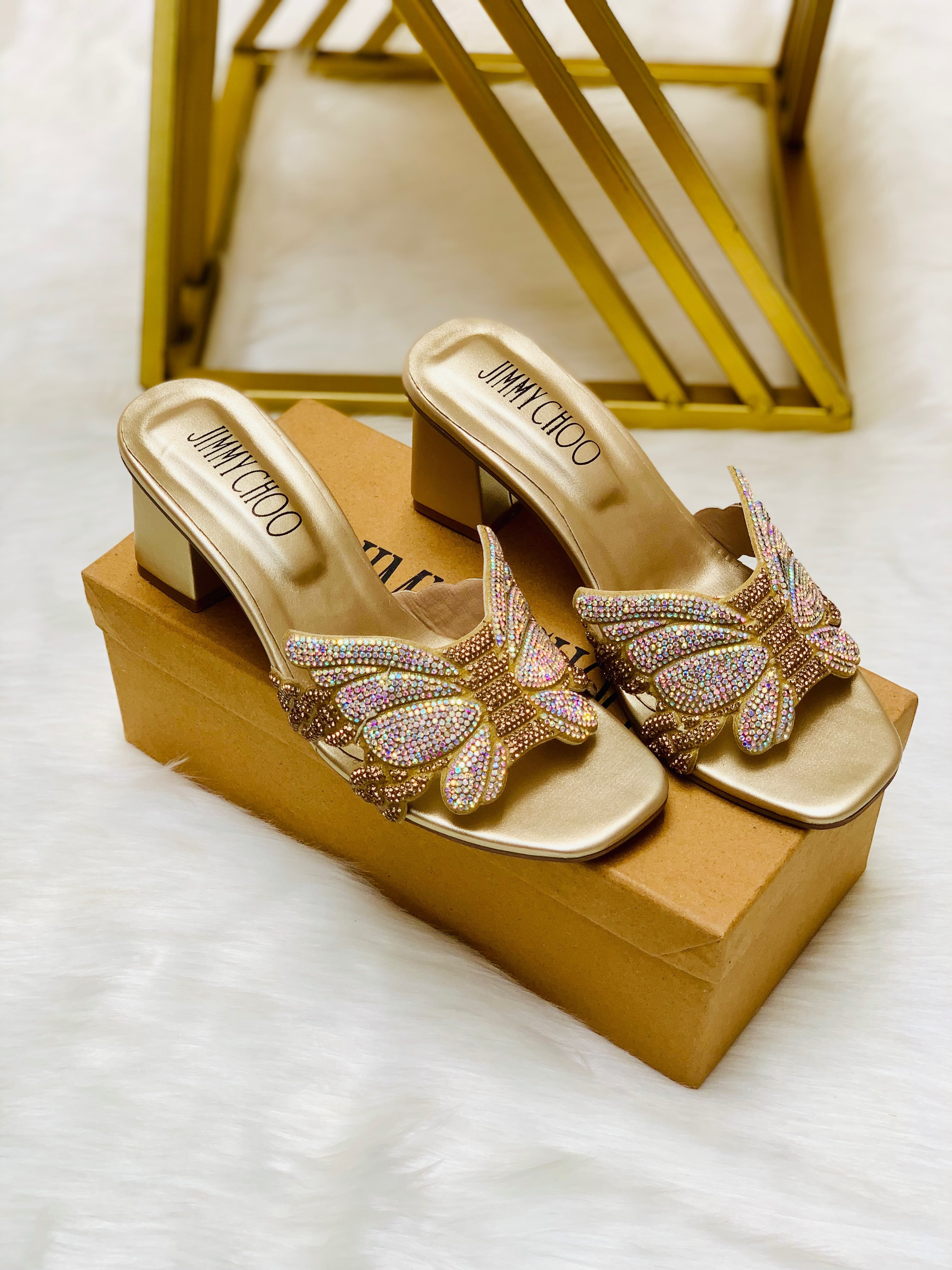 Premium Butterfly Block Heels