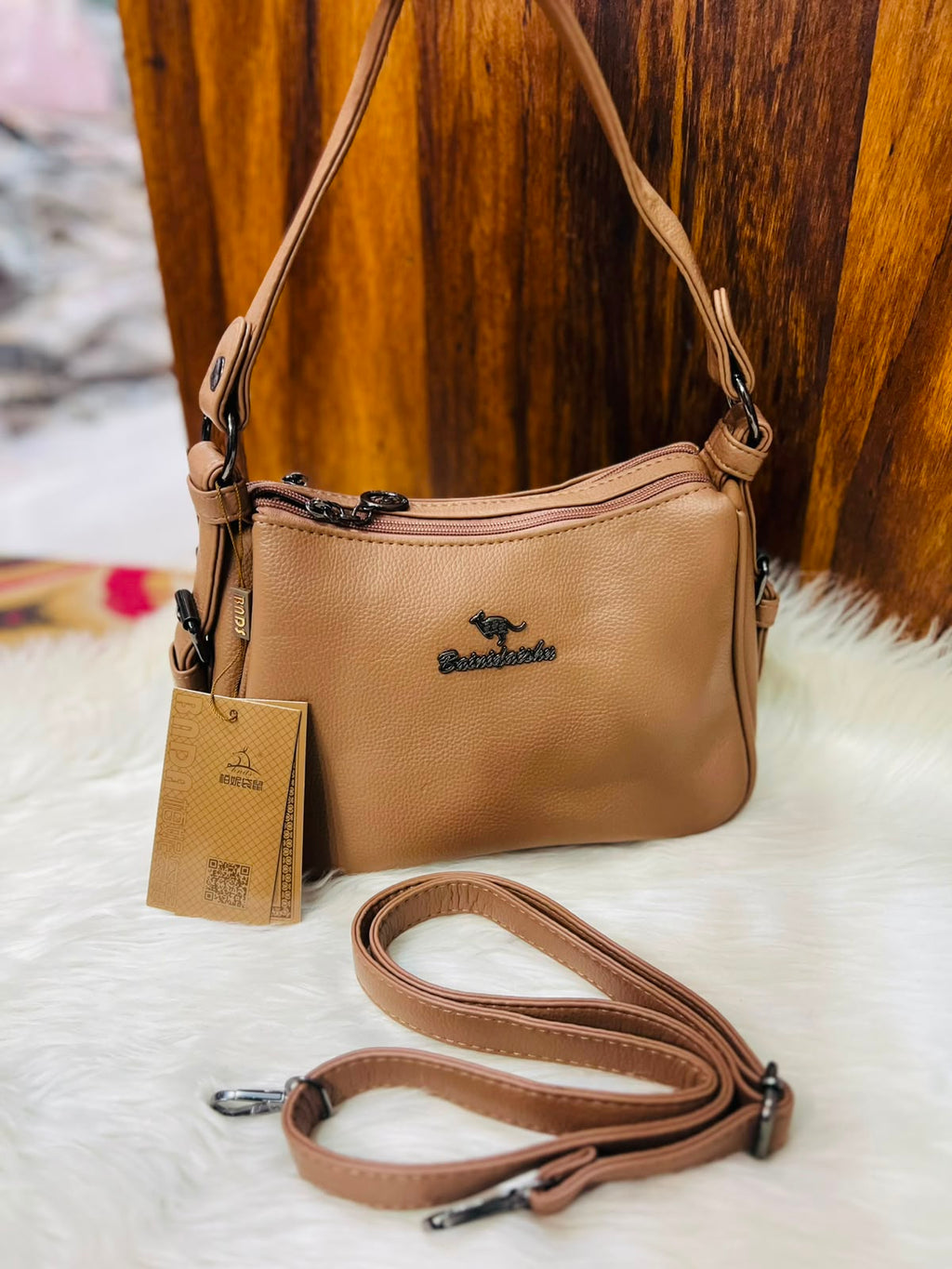 Premium Soft 2-Zipper Handbag