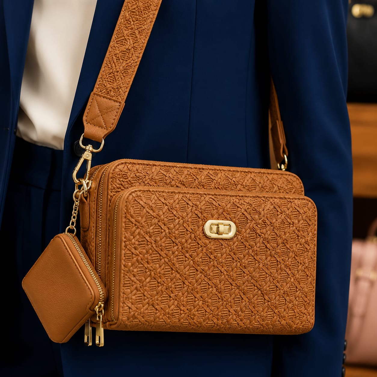 Premium 2-Piece Crossbody Bag Set